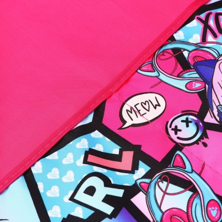 Apron for labor (cloak) + sleevens, 570 x 480/240 x 145 mm, (height 116-134), fn 3-20 "Anime Pattern" 71453-3