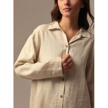 Women's suit (shirt and trousers) SL Home p. S, milk-1