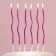 Candles for the cake "For your holiday", purple, 10 pcs.