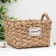 Basket woven shaft Home, with handles, 30 × 30 × 27 cm, beige color