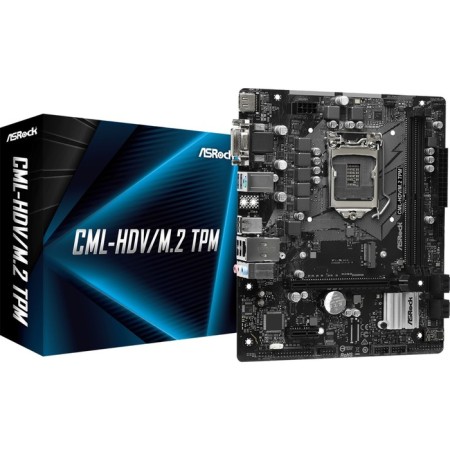 ASROCK CML-HDV/M.2 TPM, LGA 1200, H310, 2XDDR4, DVI, VGA, HDMI, MATX