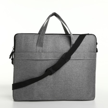Lighting laptop bag, external pocket, gray color-2