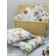 Decorative pillow for lightning flies, size 40x40 cm, white color