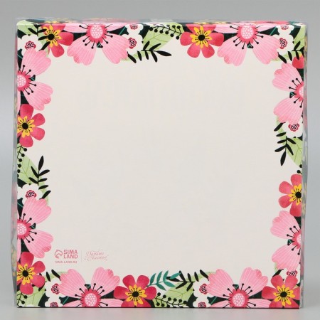 Cookie box, confectionery packaging with PVC lid, “best educator”, 18 x 18 x 3 cm-4