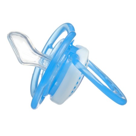 Nipple is an orthodaken dummy "Dino" with a cap, +0 months, blue-3