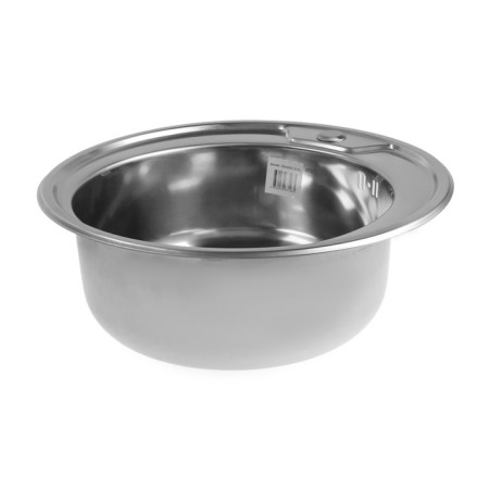 Kitchen sink Mixline 528183, mortise, thickness 0.6 mm, 49x49x18 cm, issue. 3 1/2 ", with Siphon-1