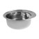 Kitchen sink Mixline 528183, mortise, thickness 0.6 mm, 49x49x18 cm, issue. 3 1/2 ", with Siphon