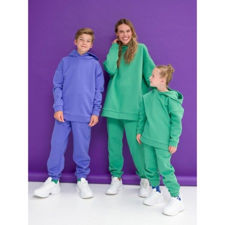 Female hoodies, size m, green color-3