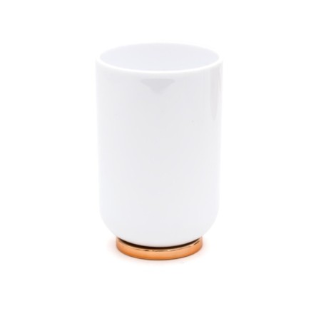 Alba cup, white color/copper