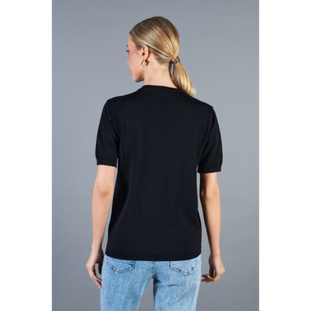 Female jumper with short sleeve Eliseeva Olesya, size 46-48, black color-1