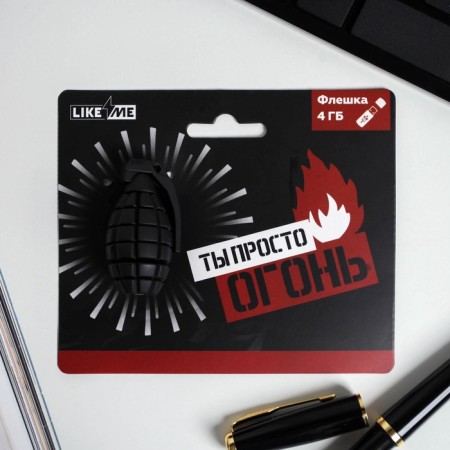Flash card on the postcard "Grenata", 4 GB, black-1