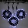 Garland "Clip-Light" 3 threads of 20 m, IP44, UMS, dark thread, 399 LED, white glow, 8 modes, 24 V