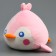 Soft toy "Penguin", 19 cm, pink-white color