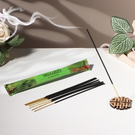 Incense "Agarbatti Eucalypt", 8 sticks in soft packaging