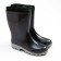 The boots are insulated, size 33, black, PVC
