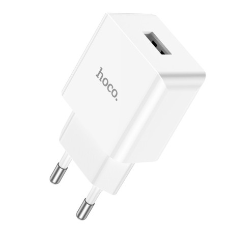 Network charger HOCO C106A, 1 USB, 2.1 a, white-1