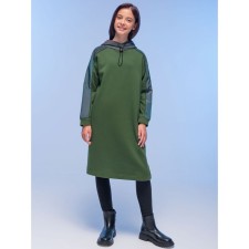 Dress for girls, height 104 cm, khaki color