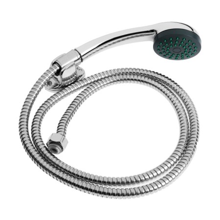 Bath mixer Zein Z2741, pour 30 cm, with a button, cartridge 35 mm, shower set, chrome-10
