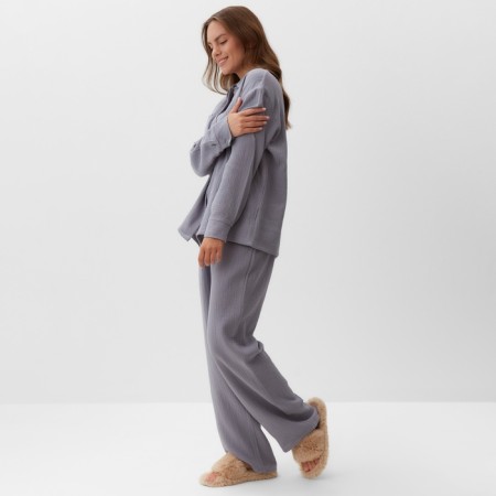 Female pajamas (shirt and trousers) KAFTAN "BASIC" size 40-42, color gray-7
