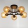 Svetogor chandelier "Love" 5x60W E27 Black 53x53x23cm