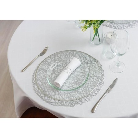 Layer plate "Fisher", d = 35 cm, silver stroke color-3