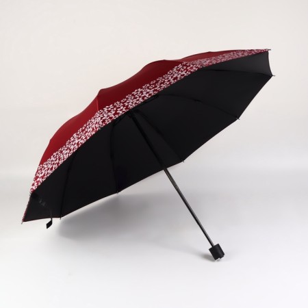 Mechanical “Flowers” ​​umbrella, 10 spokes, 4 additions, r = 51/60 cm, d = 120 cm, color mix-2