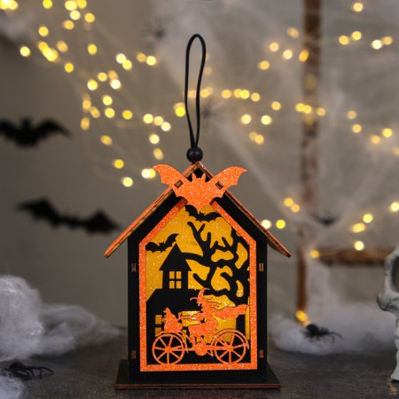 Decor with backlight "Witch House" 9 × 10 × 13 cm