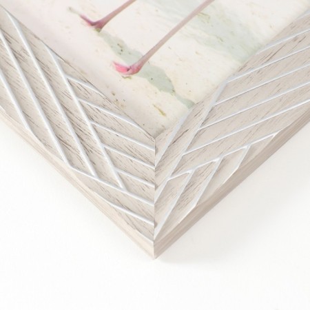 Photo frame plastic 15x20 cm "Silver lines on gray" 23.5x18.5 cm-2