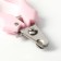 Small side claws with curly handles, a hole of 9 mm, pink