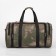 Road bag on a zipper with an increase, 3 outer pockets, a long belt, khaki/camouflage color