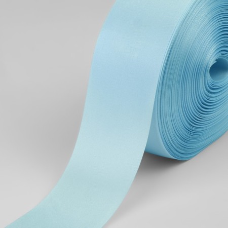 Satin tape, 50 mm × 100 ± 5 m, blue color