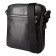 Male bag, lightning department, 1 external pocket, adjustable belt, black color