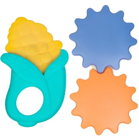 A set of rattles with a “vegetable mix” teether, 2 pcs-4