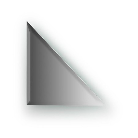 Mirror tiles with fake 10 mm, triangle 20 x 20 cm, silver EvoForm