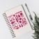 Plastic stencil "Cosmetics" 13x13 cm