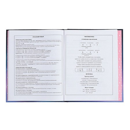Diary Artificial leather grade 1-11, 48 sheets, cage, integral cover "cat", covered cardboard, matte lamination, selective UV-lame, universal cheat sheet, block 65 g/m2-10