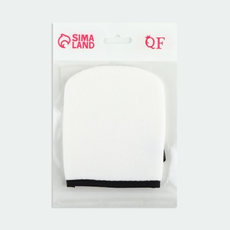 Washing mittens, 12.5 × 10 cm, with a suspension, white/black color-6