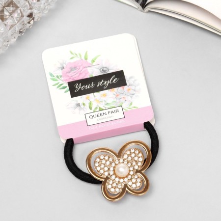 Hair elastic band "Imojin" butterfly, 5 cm