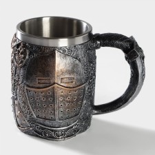 Stainless steel mug, 400 ml, silver color