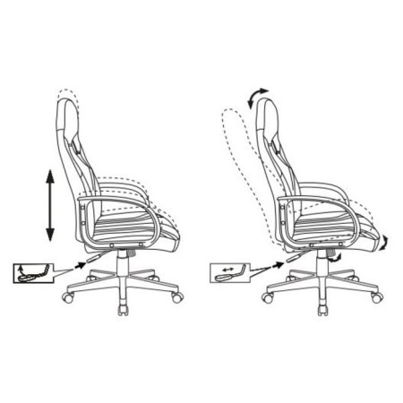 Playing armchair zombie runner black/blue, textiles/eco. Kozha, cross plastic-5