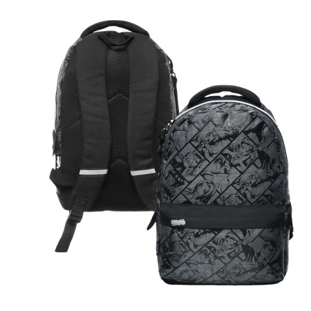Youth backpack 45 x 29 x 13 cm, Seventeen, Naruto, Black/Gray NTKB-UT1-5023