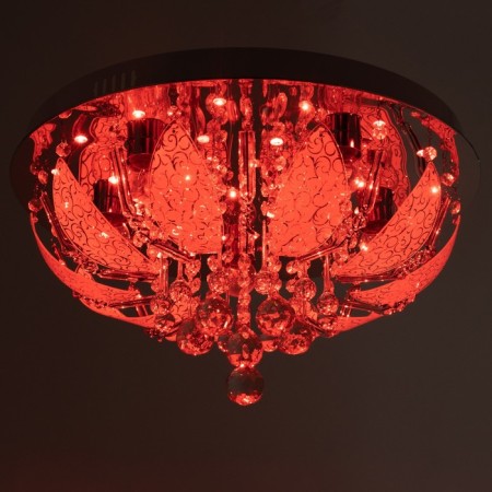 Svetogor chandelier "Grodno" 5x60W E27 LED lighting chrome 50x50cm-7
