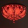 Svetogor chandelier "Grodno" 5x60W E27 LED lighting chrome 50x50cm