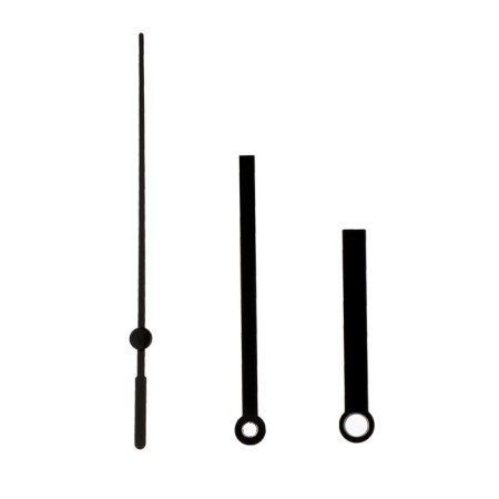 A set of 3 arrows for 50/70/77 mm clock, packing 10 pcs, black