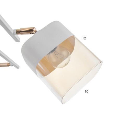 Camelia chandelier 6he27 40W white-gold 70x47x27 cm Bayerlux-8