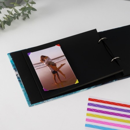 Photo album 25 sheets (corners+rings) "Classics of sea dust" 27x19 cm-4