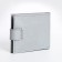Women's wallet on the button, Textura, color gray color