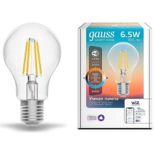 Smart lamp Gauss Iot Smart Home E27 6.5W 806lm Wi-Fi (Pack.: 1pc) (1220112)