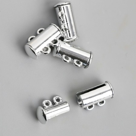 Fastener magnetic bicarry metal silver 0.6x1.5 cm-3