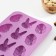 Form for decorations of the share "Easter", silicone, 23 × 15 × 2 cm, 12 cells, color mix